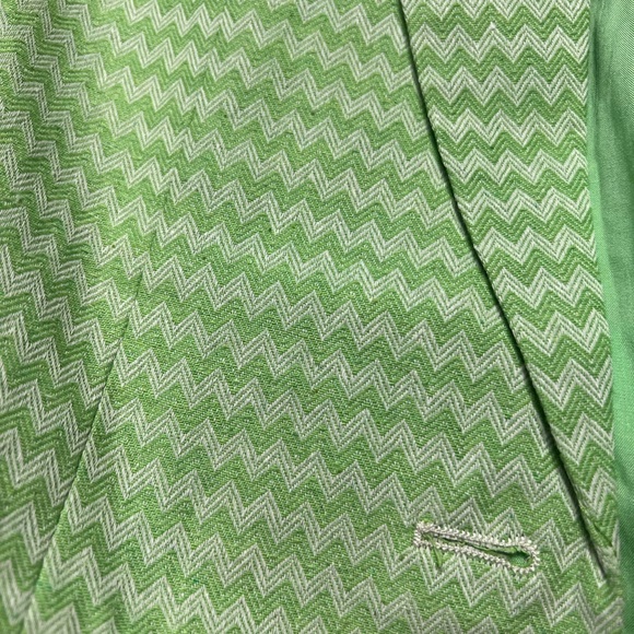 NWT AVEC LES FILLES Lime & White Blazer - Picture 3 of 3